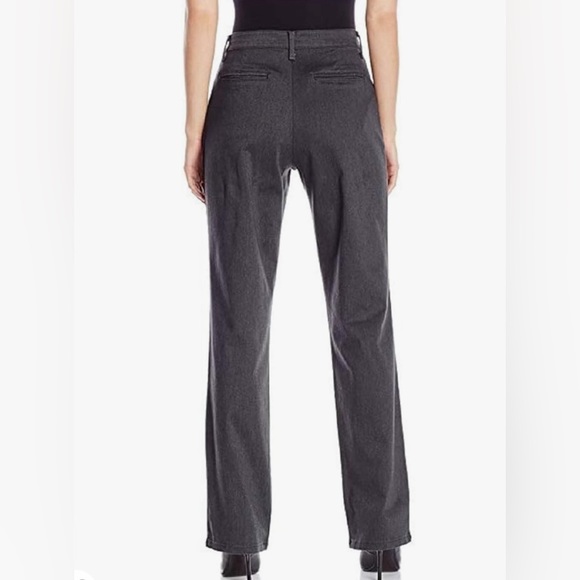 Lee Women's Relaxed Fit All Day Straight Leg Pants Charcoal Heather Size 16 - Picture 2 of 12